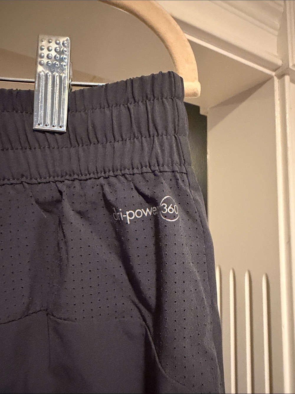 Russell Athletic Charcoal Athletic Shorts with Teal Accent - Picture 3 of 5